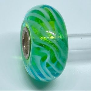 Trollbeads Turquoise Feather (Retired)